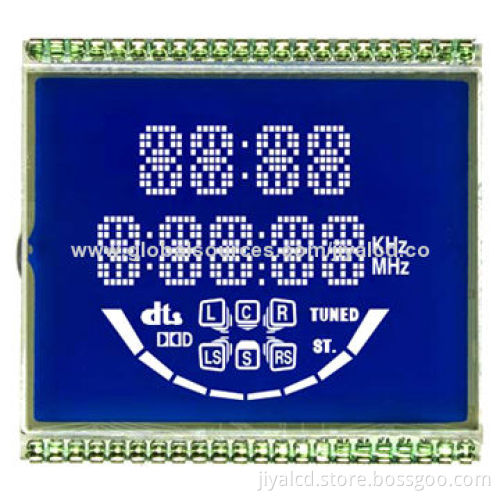 LCD Panel, Domestic Electrical Appliance, DVD Player Display, STN, Negative, Transmissive, Blue